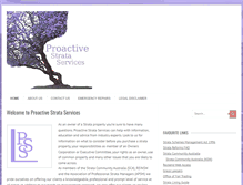 Tablet Screenshot of proactivestrataservices.com.au